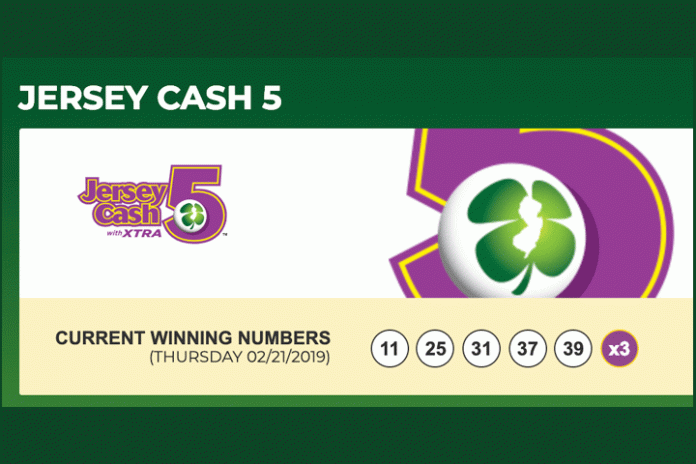 jersey cash 5 xtra winning numbers today