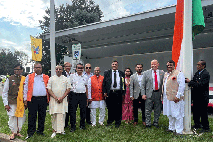 Parsippany celebrates India’s Independence Day with a flag raising ceremony