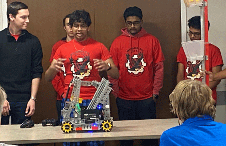 Parsippany High Redbots Demonstrate Their Latest Robotic Creation ...