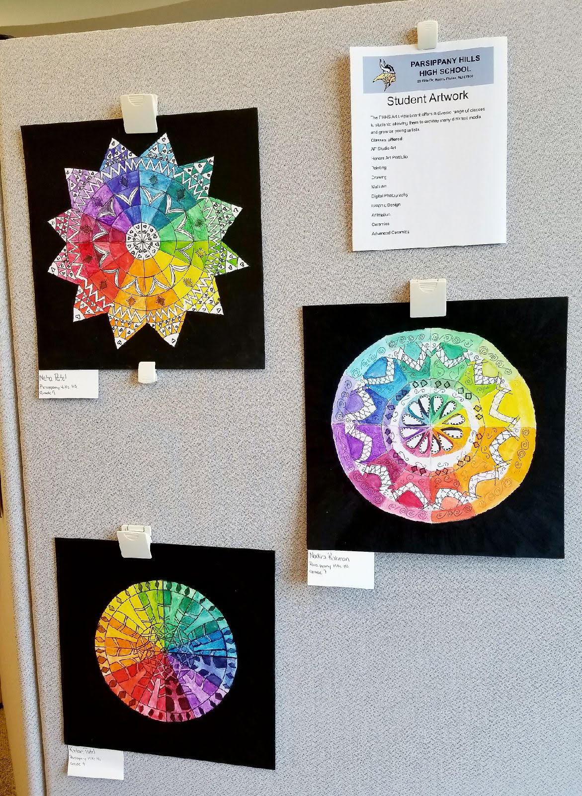 PHHS students artwork on display at library | Parsippany Focus