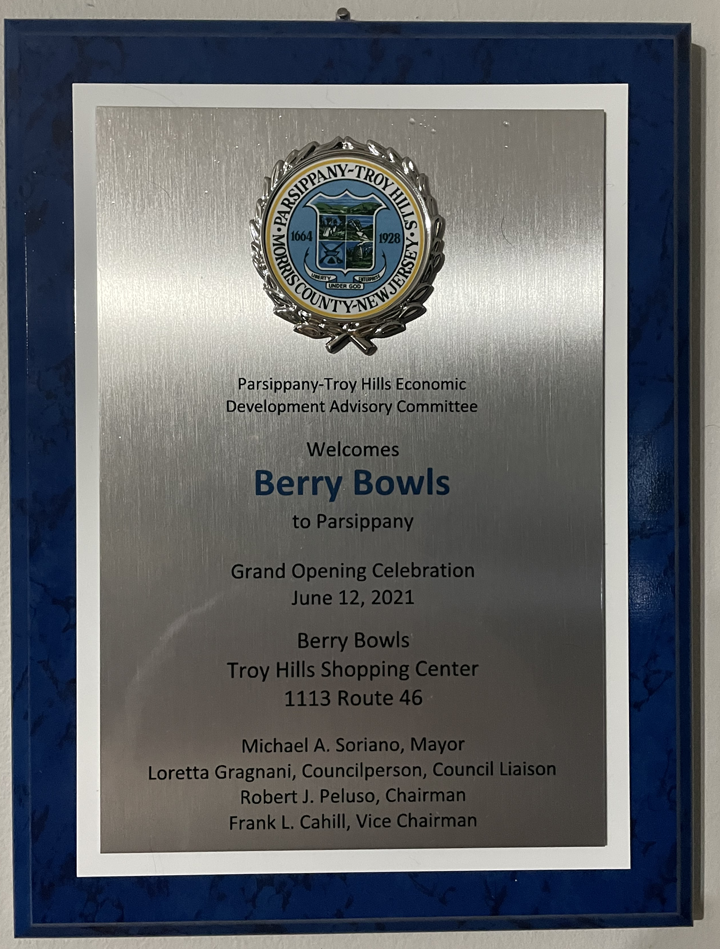 Its official Berry Bowls is Open For Business Parsippany Focus