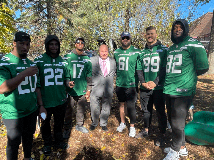 New York Jets Unveiled New Playground at Parsippany Child Day Care