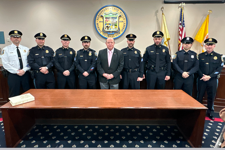 Parsippany Police Department Celebrates Promotions of Seven Officers ...