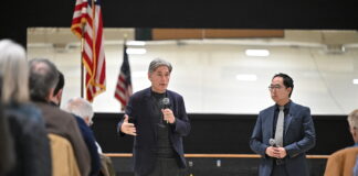 Senator Kim Stumps with Tom Malinowski for NJ-11 Congressional Seat